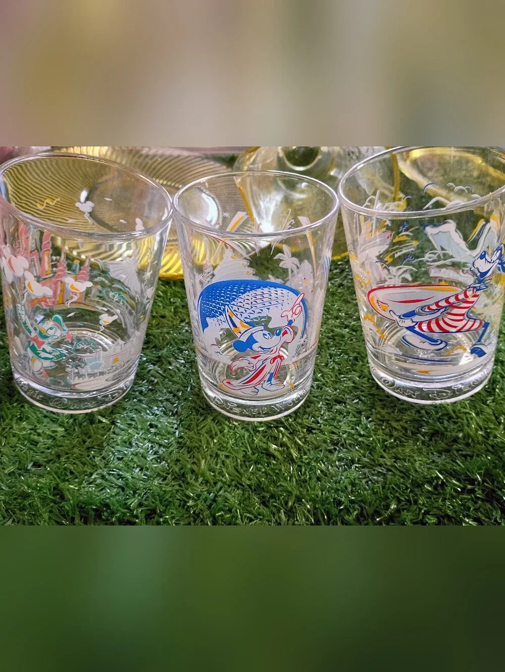 Vintage Disney 25th Anniversary Drinking Glass Set
